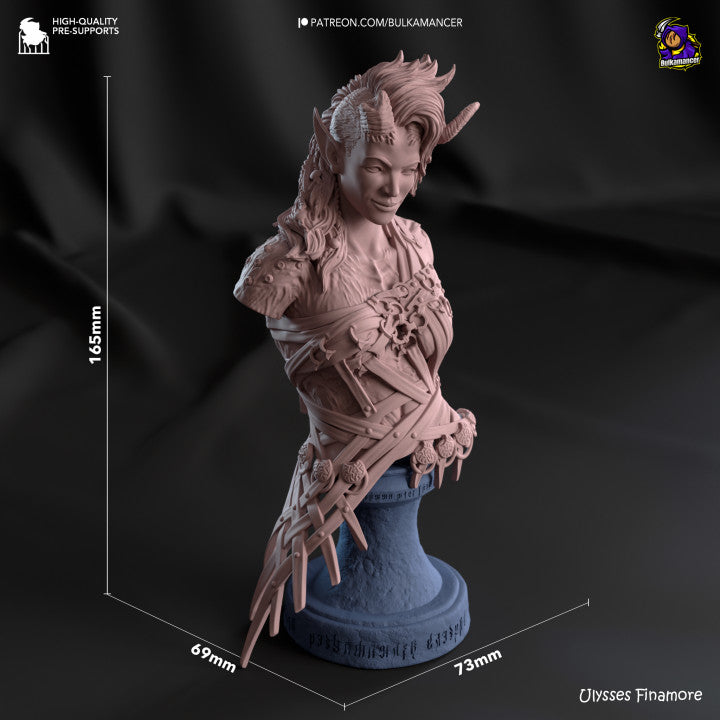 Unpainted figurine - Karlach - Baldur's Gate 3
