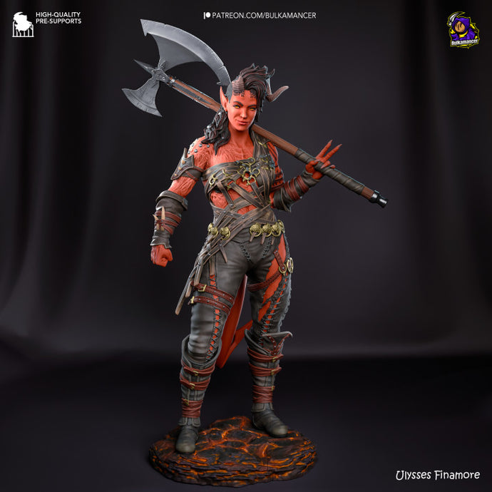 figurine Karlach, figurine Baldur's Gate, figurine Ombrecoeur, figurine Astarion, figurine Lae'Zel