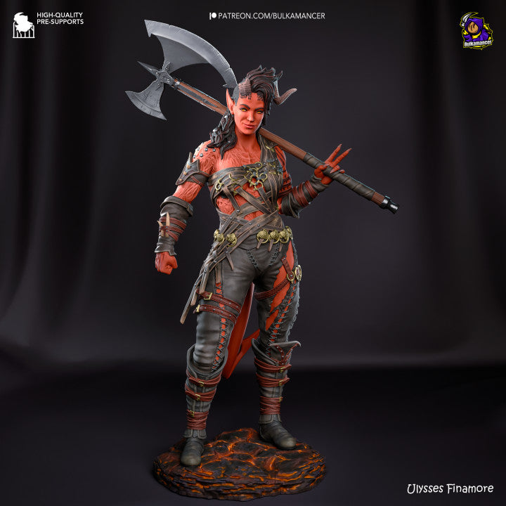 figurine Karlach, figurine Baldur's Gate, figurine Ombrecoeur, figurine Astarion, figurine Lae'Zel