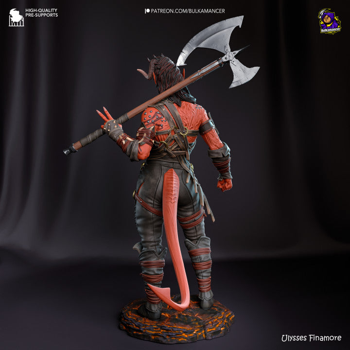Unpainted figurine - Karlach - Baldur's Gate 3