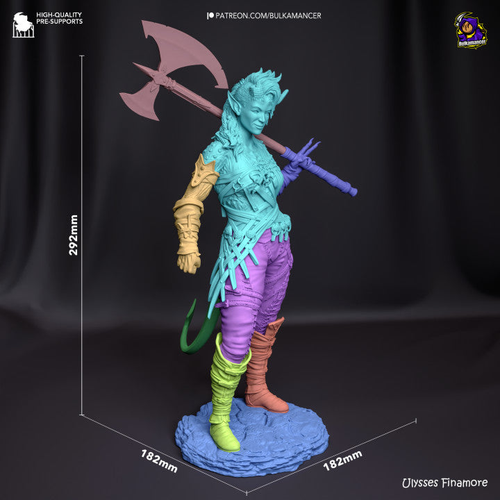 Unpainted figurine - Karlach - Baldur's Gate 3