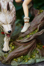 Princesse Mononoké, ghibli, figurine San, figurine à peindre, loup