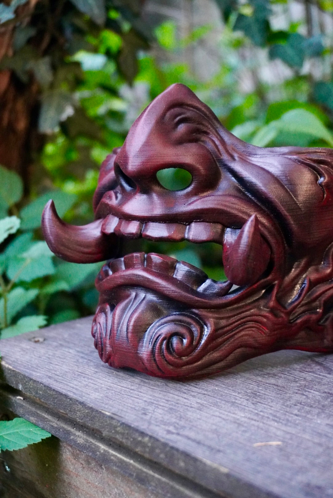 masque japonais, masque samouraï, oni, kitsune, masque hannya, samurai mask, japanese mask, japon, japan, manga, anime, demon slayer, naruto, cosplay, Daëlys Art