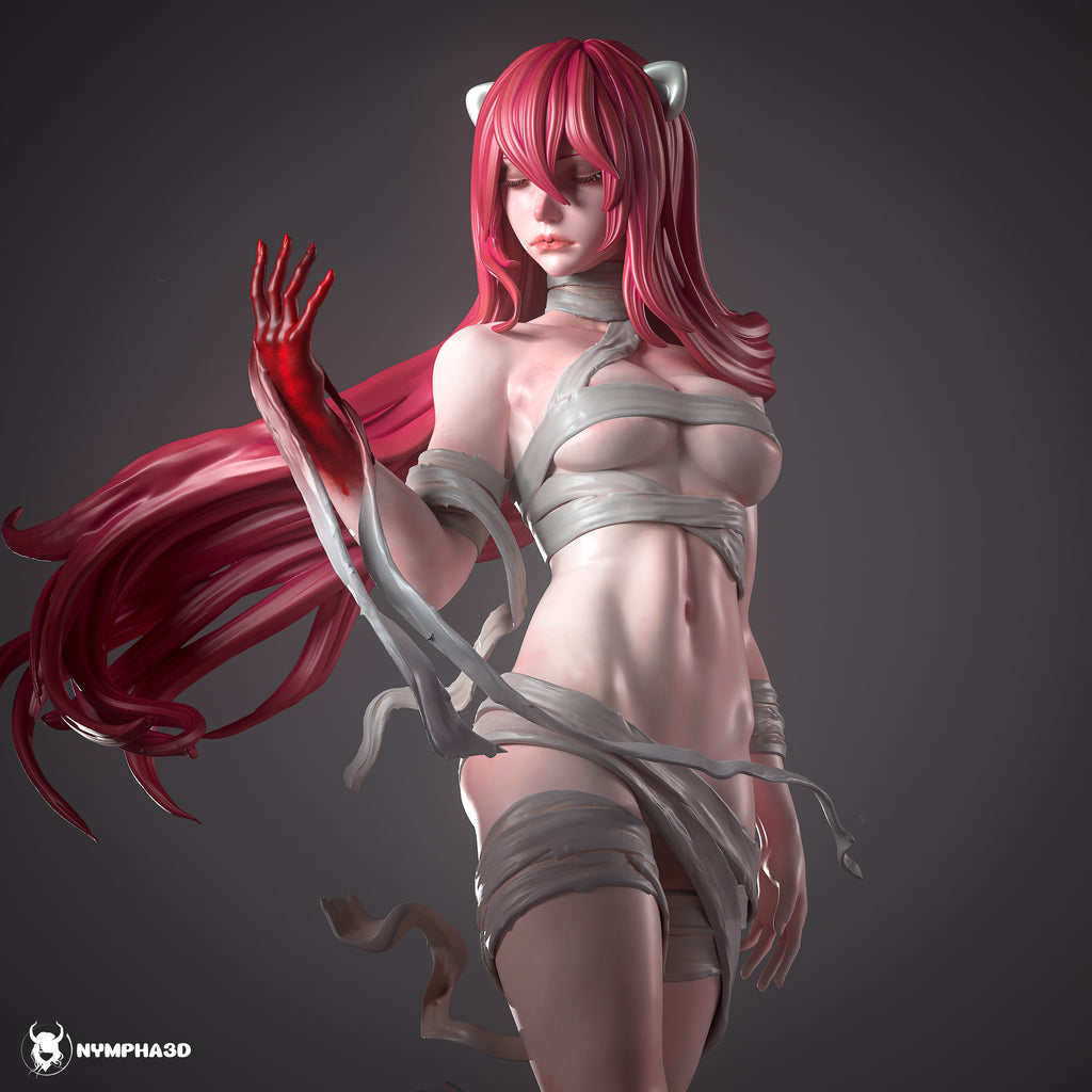 figurine a peindre, figurine elfen lied, figurine lucy