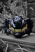 Masque oni, masque démon japonais, décoration japonaise, folklore japonais, japon traditionnel, Yokaï, Hannya, Daëlys Art, mempo, samouraï