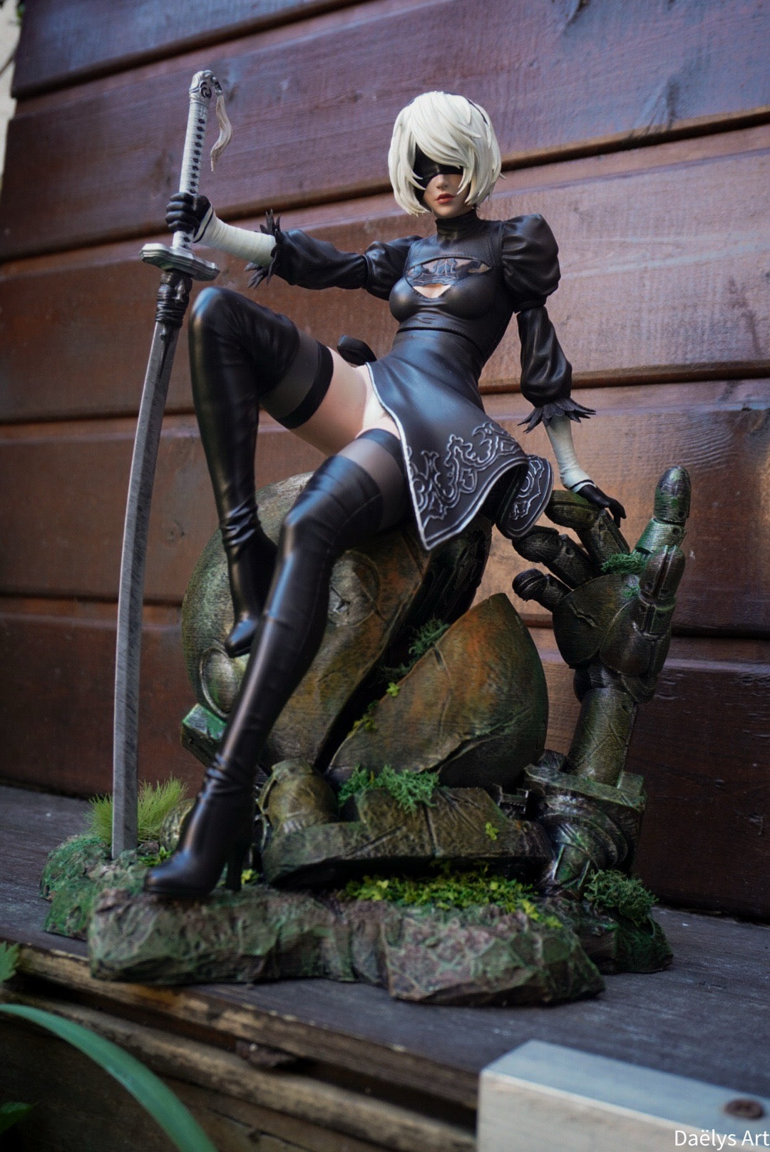 2b, figurine 2b, figurine nier, nier automata, figurine 9s