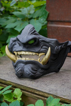 Charger l&#39;image dans la galerie, Masque mempo, masque Oni, masque mempo oni, masque samouraï, cosplay samouraï, cosplay Oni, masque démon japonais
