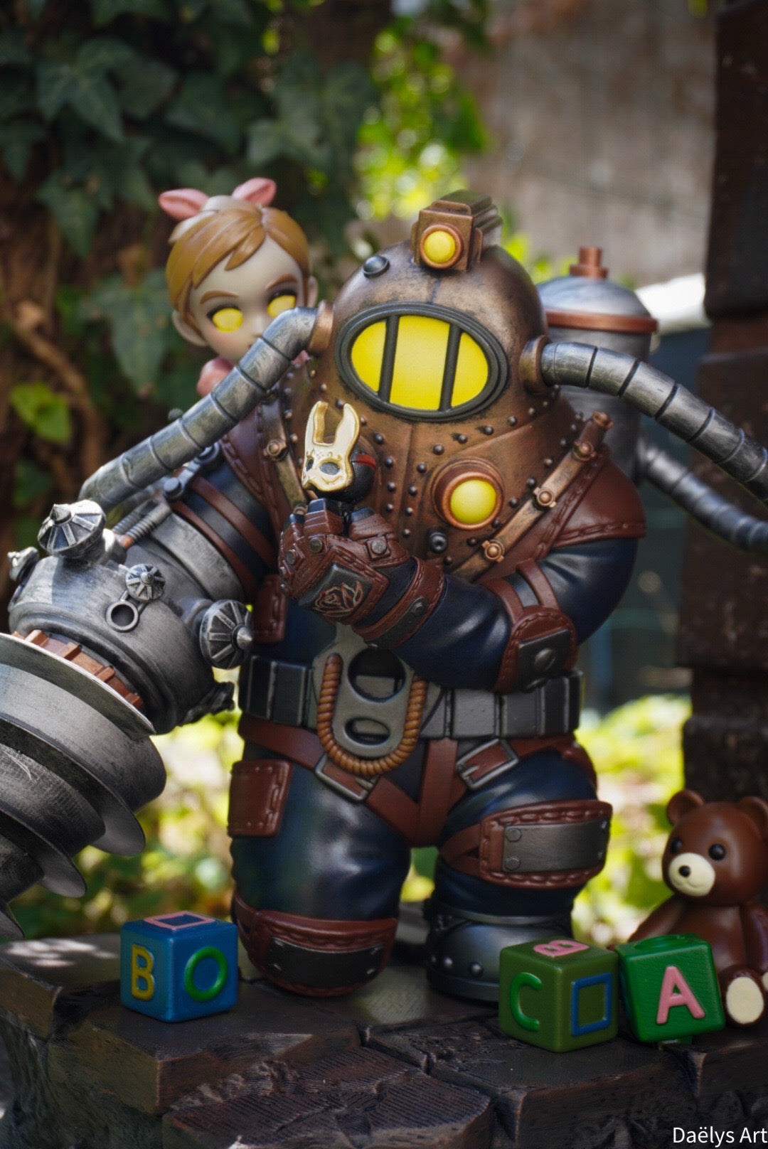 bioshock, big daddy little sister, figurine bioshock
