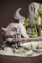 Charger l&#39;image dans la galerie, Sif the great grey wolf, figurine sif dark souls, dark souls, figurine a peindre, Daëlys Art
