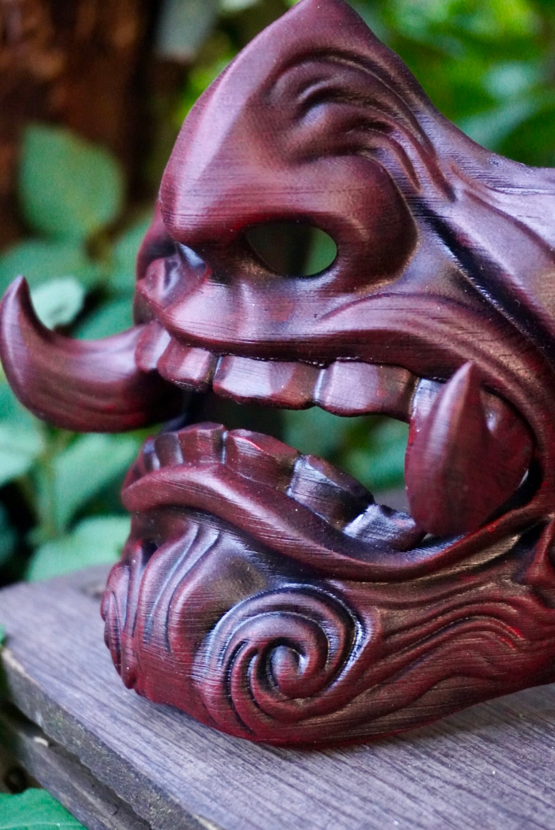 masque japonais, masque samouraï, oni, kitsune, masque hannya, samurai mask, japanese mask, japon, japan, manga, anime, demon slayer, naruto, cosplay, Daëlys Art