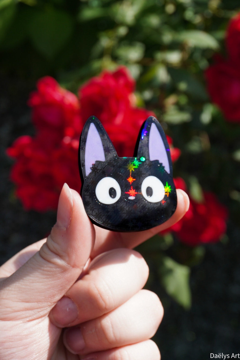 Pin's Jiji, Magnet Jiji, Pin's Ghibli, Magnet Ghibli, jiji cat, kiki la petite sorciere, kiki delivery service, Daëlys Art