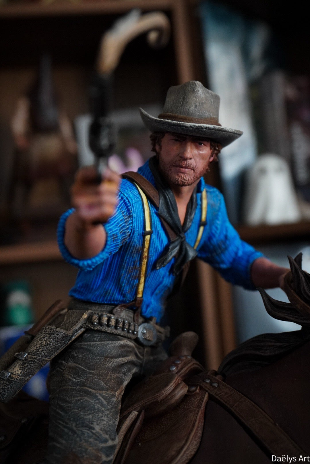 figurine Arthur Morgan, figurine red dead redemption 2, figurine a peindre, figurine de collection