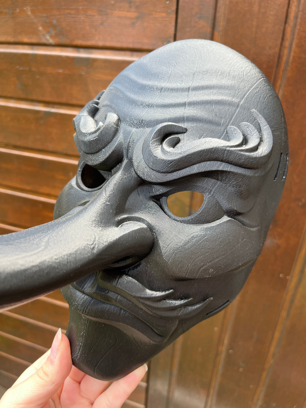 Masque Tengu portable - brut