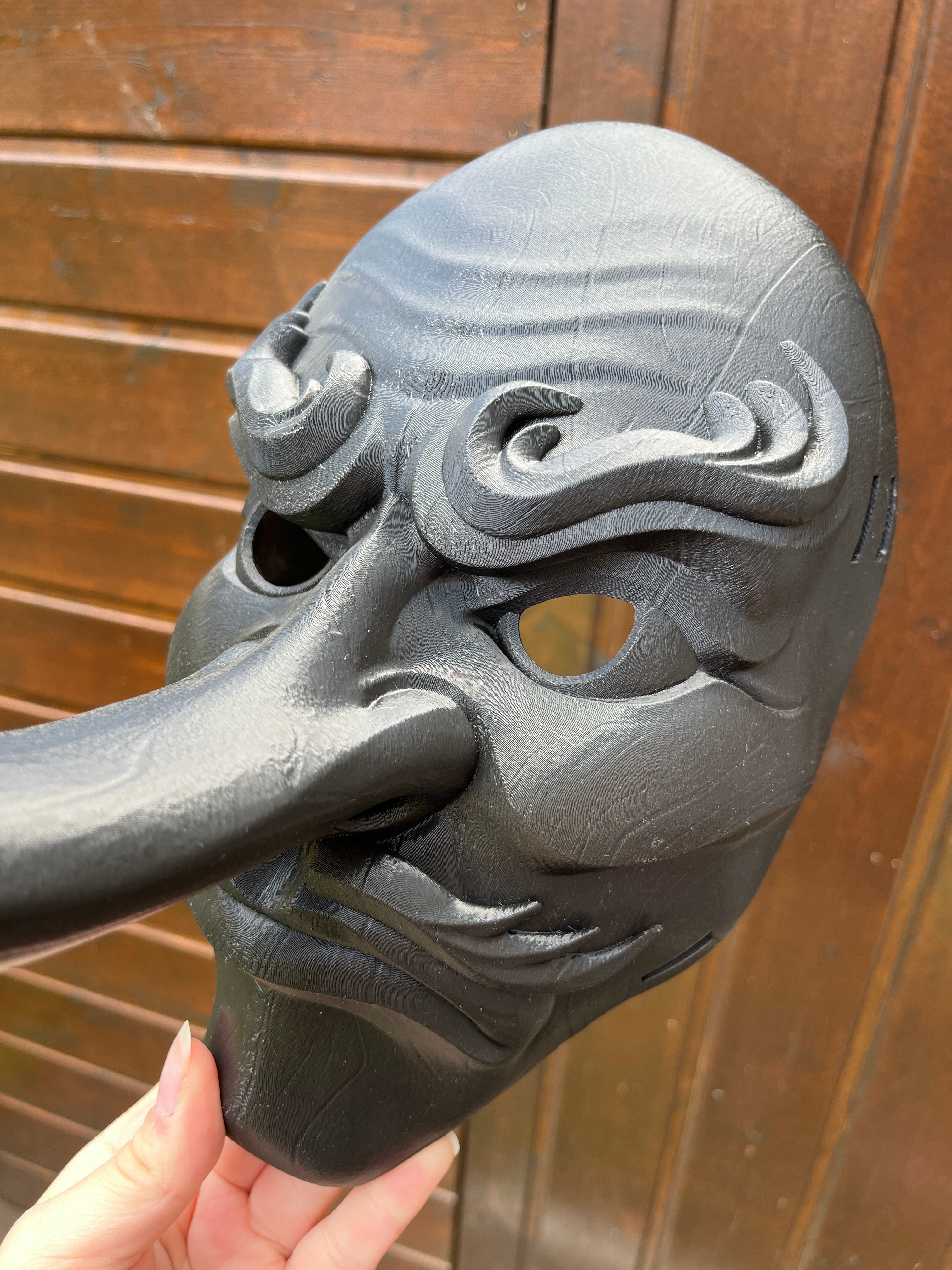Masque Tengu portable - brut