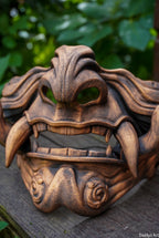 Masque mempo, masque Oni, masque mempo oni, masque samouraï, cosplay samouraï, cosplay Oni, masque démon japonais