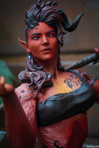 figurine karlach, figurine baldur's gate, karlach, figurine astarion, figurine ombrecoeur, shadowheart, figurine lae'zel, donjons et dragons