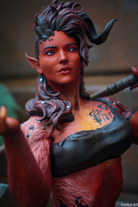 figurine karlach, figurine baldur's gate, karlach, figurine astarion, figurine ombrecoeur, shadowheart, figurine lae'zel, donjons et dragons
