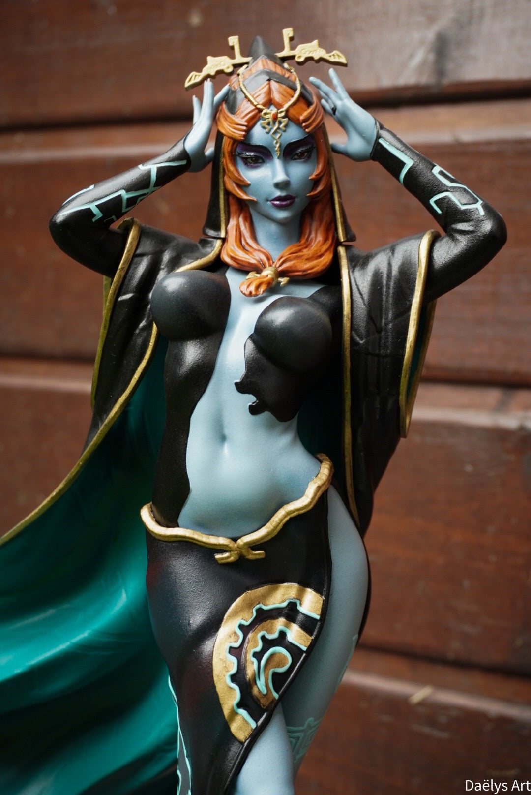 figurine midona, figurine zelda, link, twilight princess, figurine a peindre