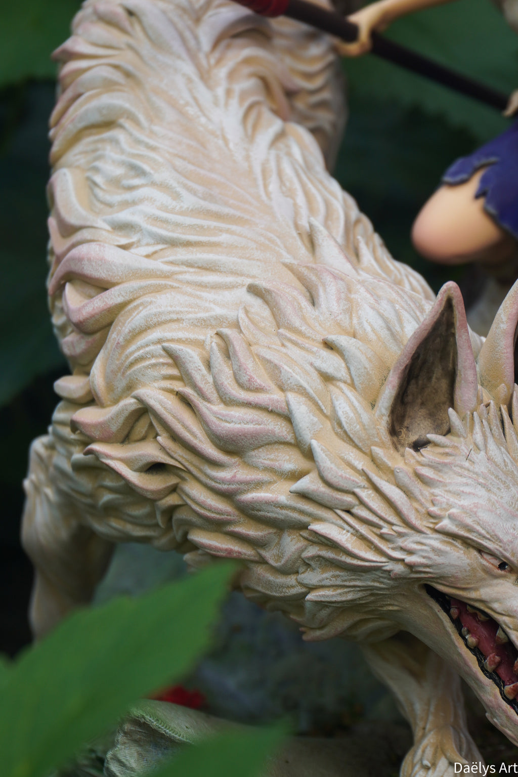 Princesse Mononoké, ghibli, figurine San, figurine à peindre, loup