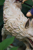 Princesse Mononoké, ghibli, figurine San, figurine à peindre, loup
