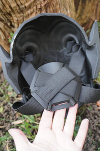 Wearable Oni Mask - Black and Gold