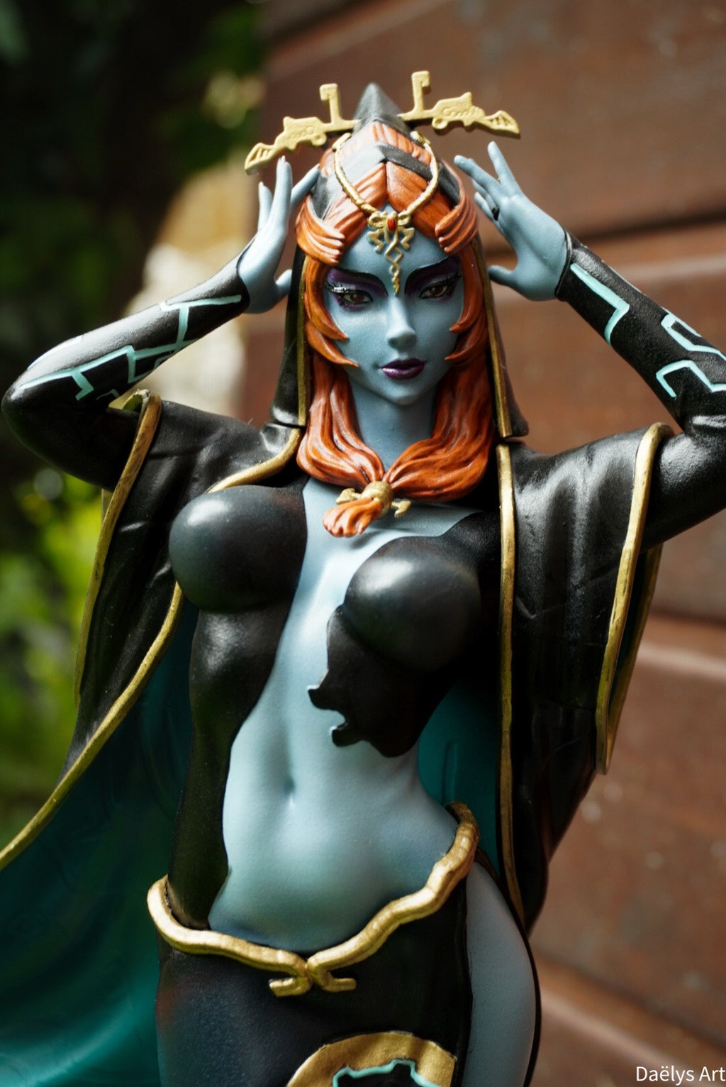 figurine midona, figurine zelda, link, twilight princess, figurine a peindre