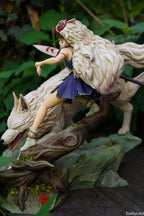 Princesse Mononoké, ghibli, figurine San, figurine à peindre, loup