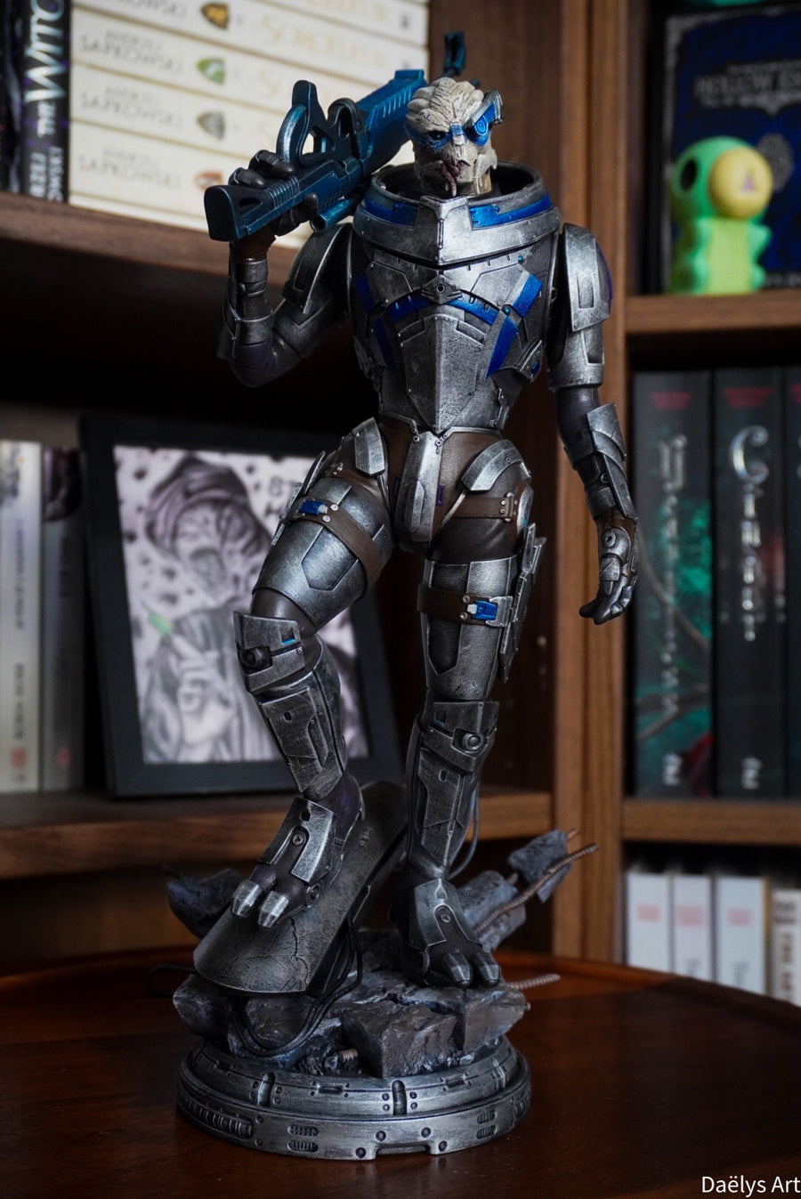 Figurine Garrus, figurine Mass Effect, figurine a peindre, figurine de collection, John Sheppard