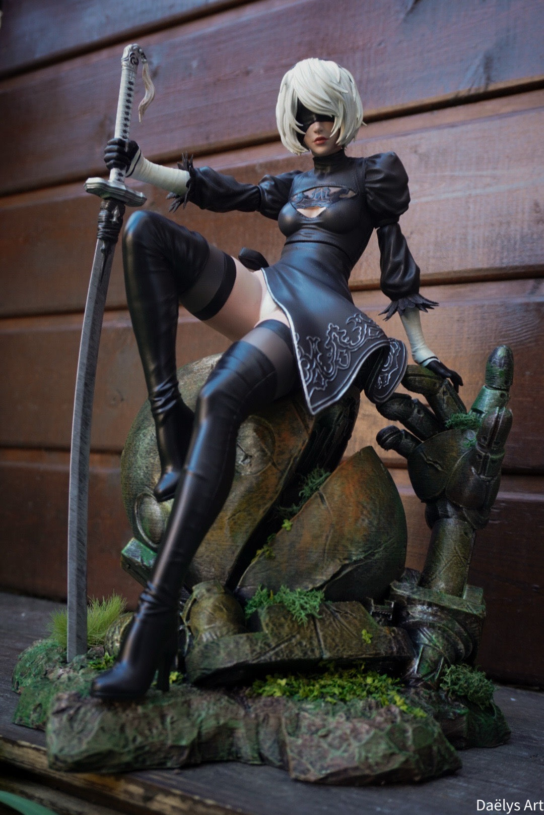 2b, figurine 2b, figurine nier, nier automata, figurine 9s