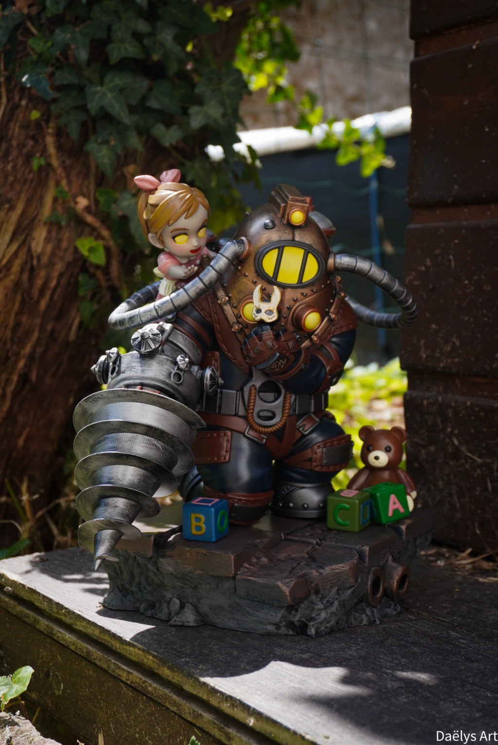bioshock, big daddy little sister, figurine bioshock