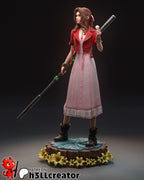 figurine aerith, aerith final fantasy, figurine final fantasy 7, figurine a peindre, tifa