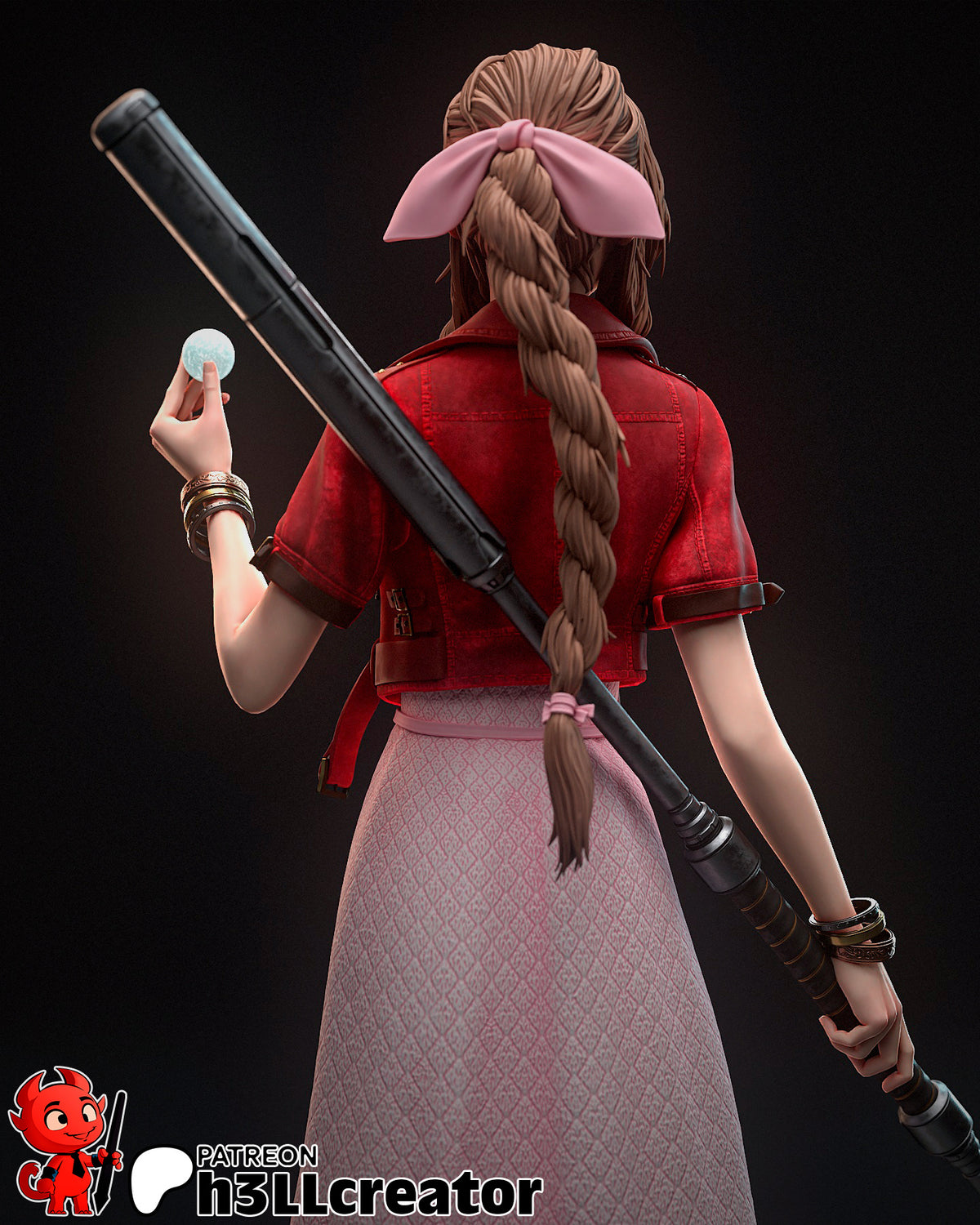 figurine aerith, aerith final fantasy, figurine final fantasy 7, figurine a peindre, tifa
