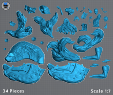 Load image into Gallery viewer, Figurine à peindre - Ahri
