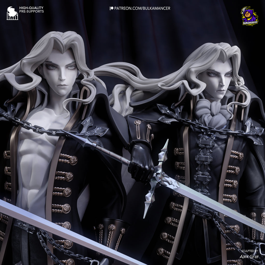 figurine castlevania, figurine alucard, dracula, castlevania, figurine a peindre, vampire