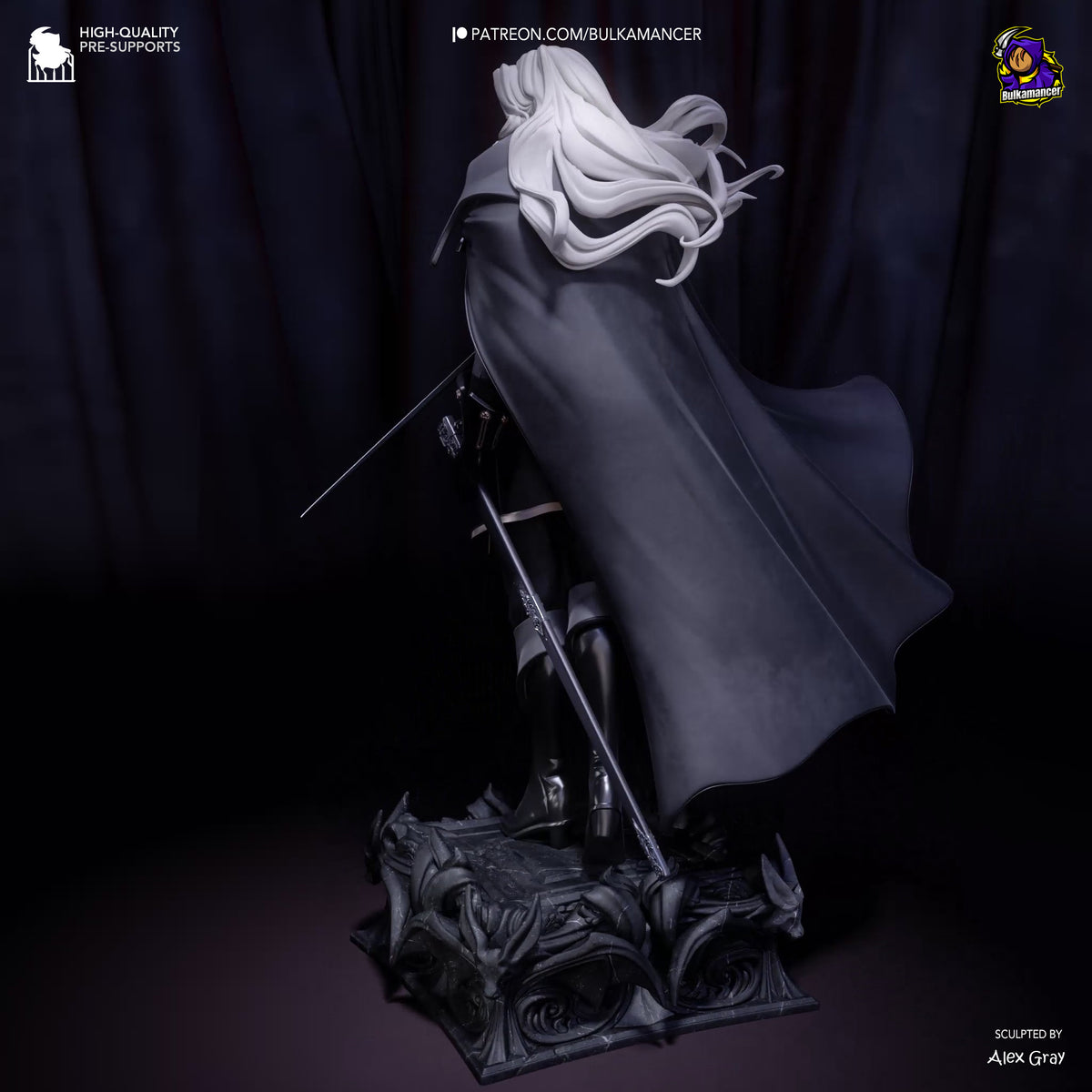 figurine castlevania, figurine alucard, dracula, castlevania, figurine a peindre, vampire