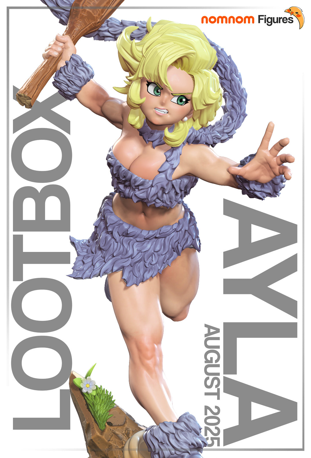 Figurine Chrono Trigger, figurine Ayla, figurine a peindre