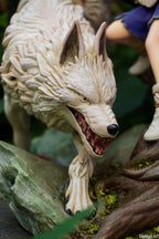 Princesse Mononoké, ghibli, figurine San, figurine à peindre, loup