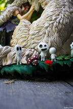 figurine Ghibli, figurine Princesse Mononoké, figurine San et Moro, figurine a peindre