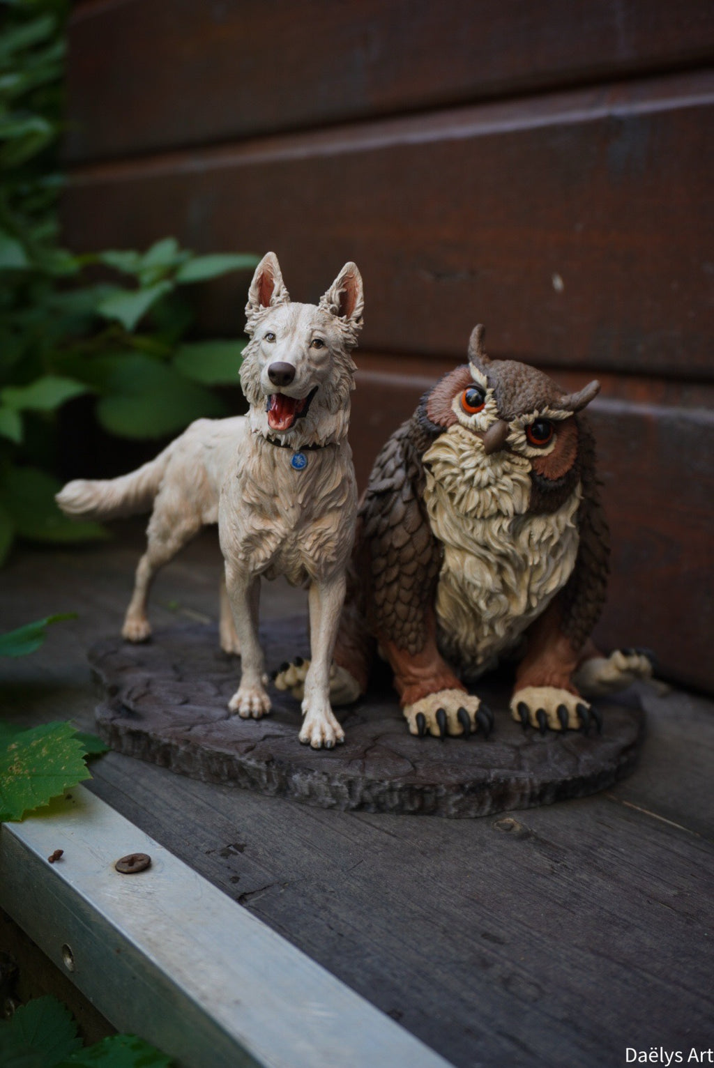 Figurine with or without paint - Scratchy and Owl Bear - Baldur's Gate 3