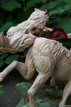 Princesse Mononoké, ghibli, figurine San, figurine à peindre, loup