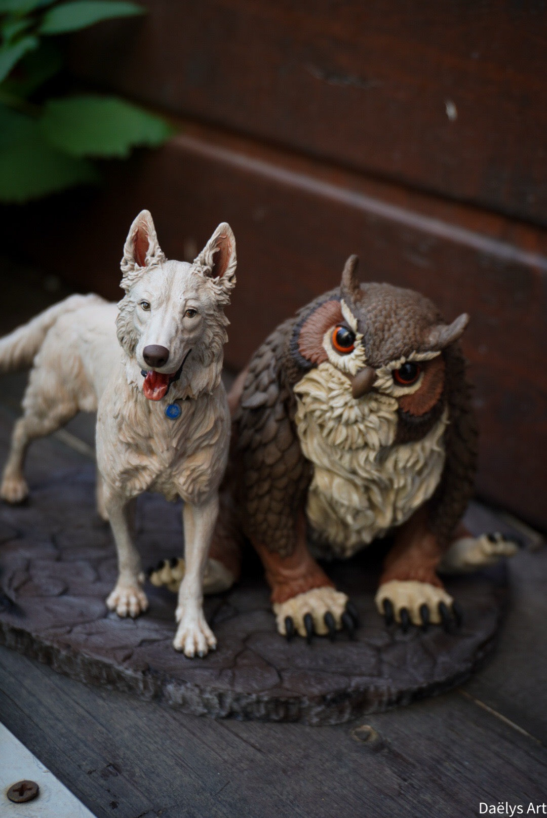 Figurine with or without paint - Scratchy and Owl Bear - Baldur's Gate 3