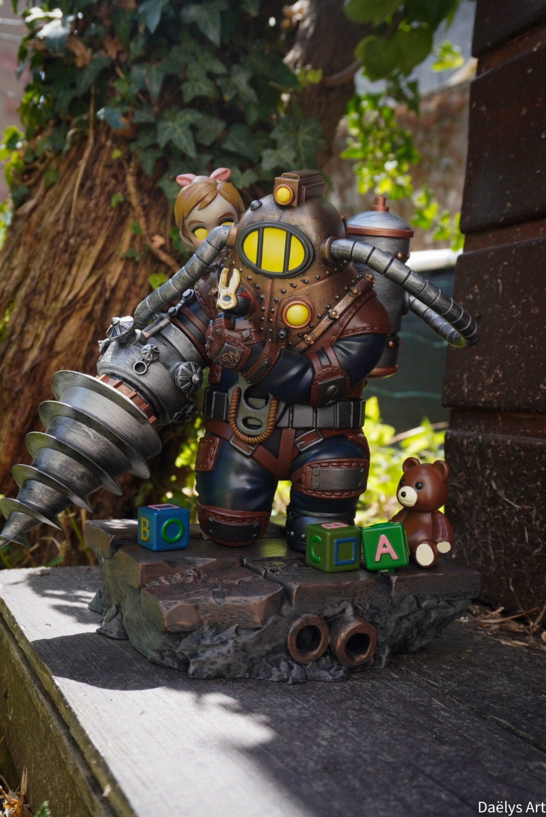 bioshock, big daddy little sister, figurine bioshock