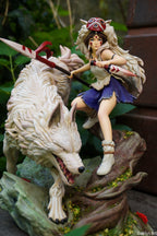 Princesse Mononoké, ghibli, figurine San, figurine à peindre, loup