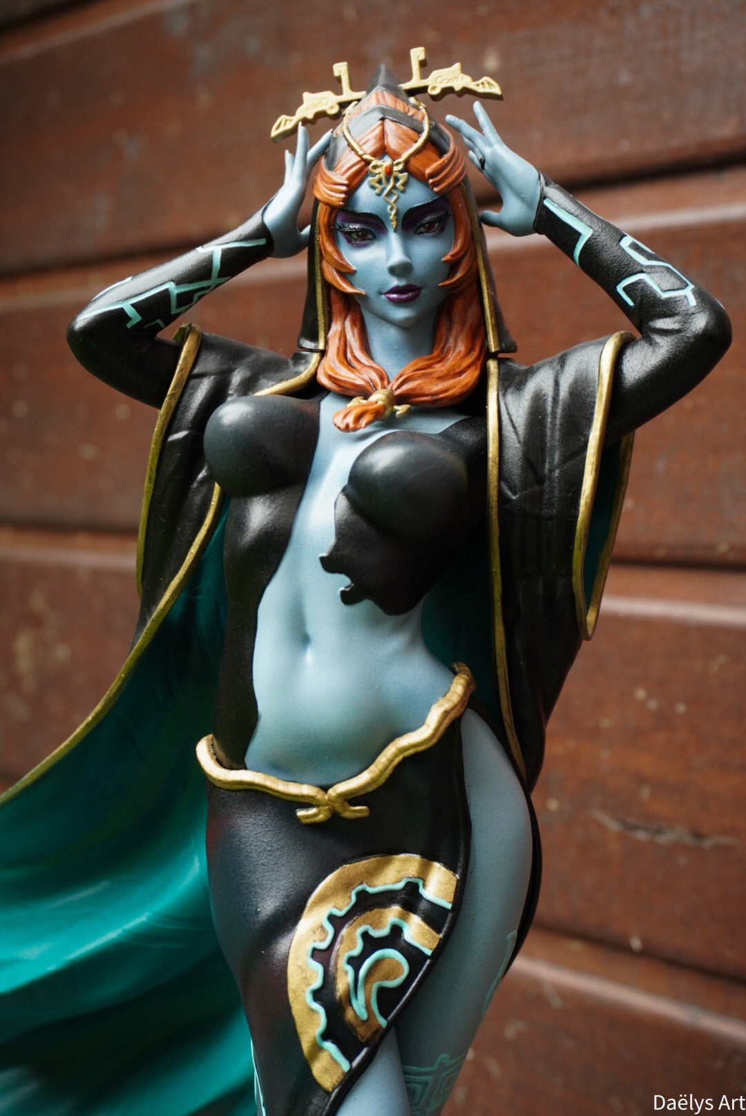 figurine midona, figurine zelda, link, twilight princess, figurine a peindre