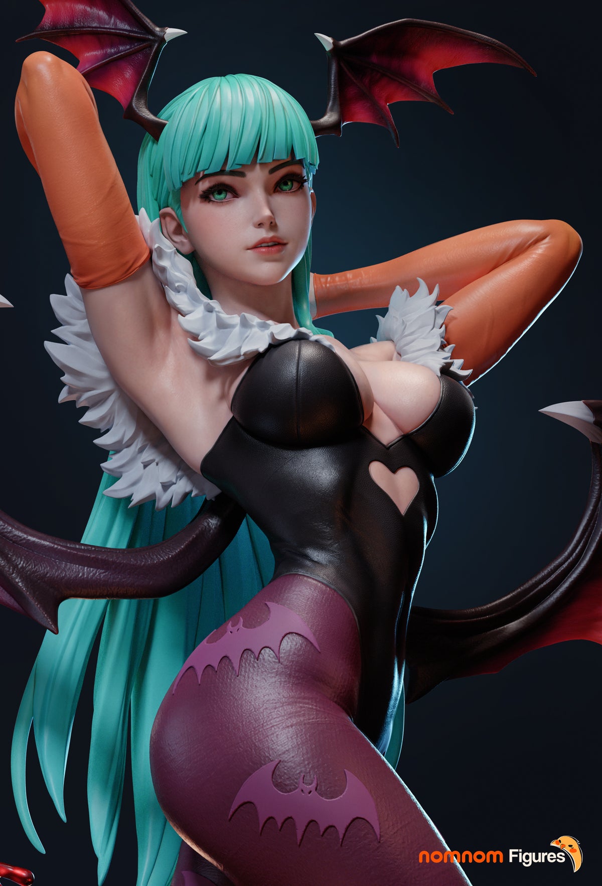 figurine morrigan Aensland Darkstalkers, figurine demone, succube, figurine a peindre