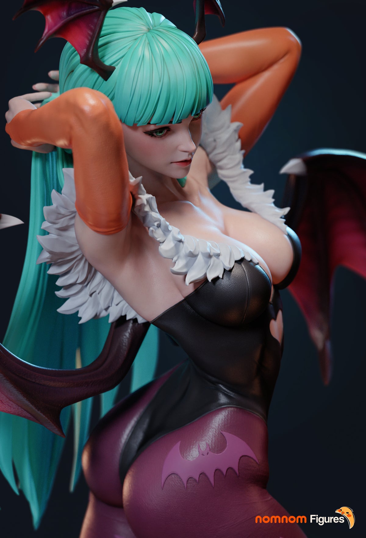 figurine morrigan Aensland Darkstalkers, figurine demone, succube, figurine a peindre