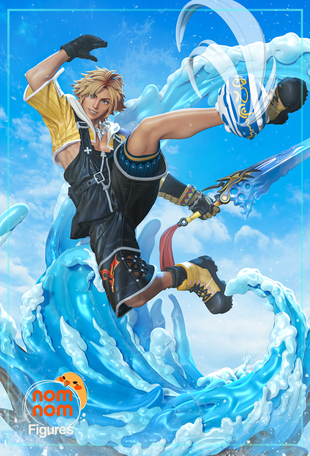 figurine final fantasy, figurine tidus FFX, final fantasy 10, final fantasy X, Yuna final fantasy, figurine a peindre