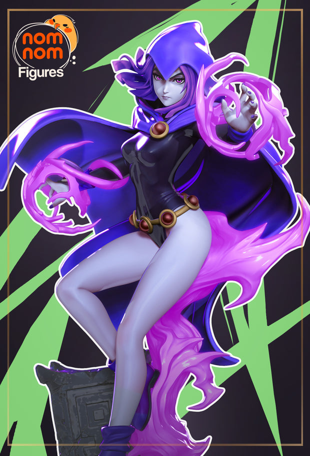 figurine raven teen titans, figurine a peindre, figurine teen titans