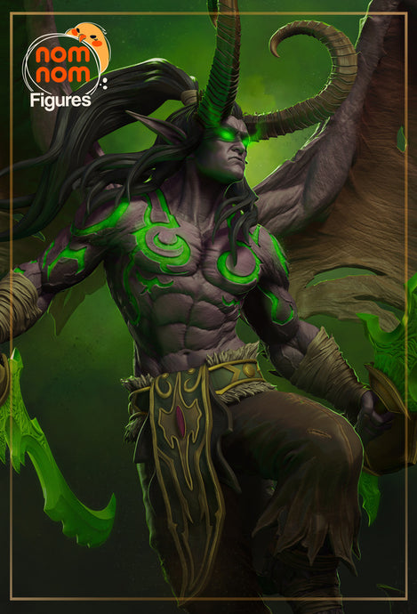 figurine a peindre, figurine world of warcraft, wow, illidan