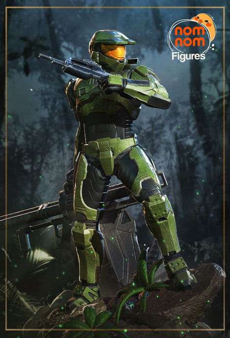 figurine master chief, master chief, halo, figurine halo, figurine a peindre